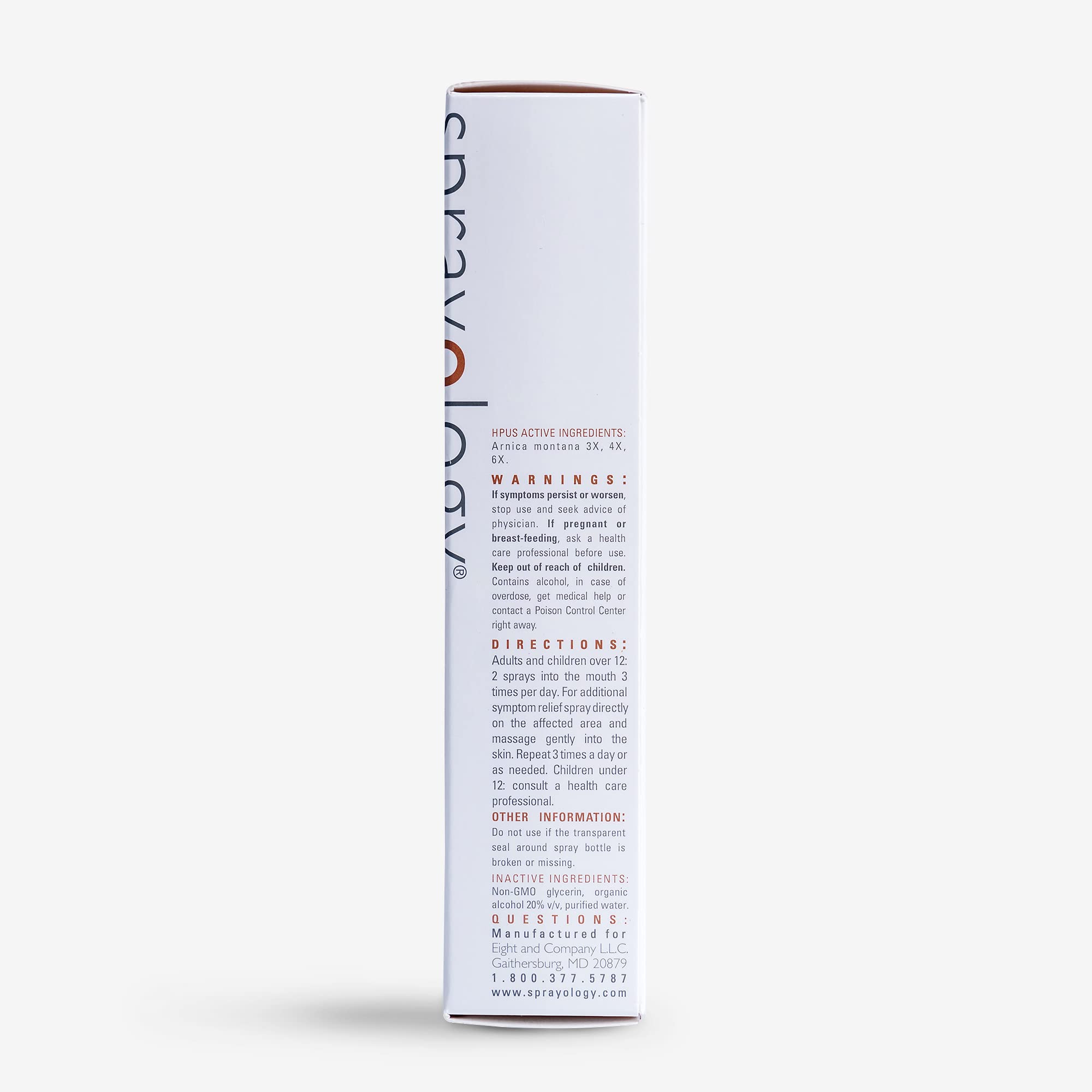 Sprayology Arnica Power - Homeopathic Oral Spray to Alleviate Muscle and Joint Discomfort | Vegan | Gluten-Free | All Natural | Lactose Free | Vegan | 30 Day Supply (1.38 fl oz) Sprayology uk supplements
