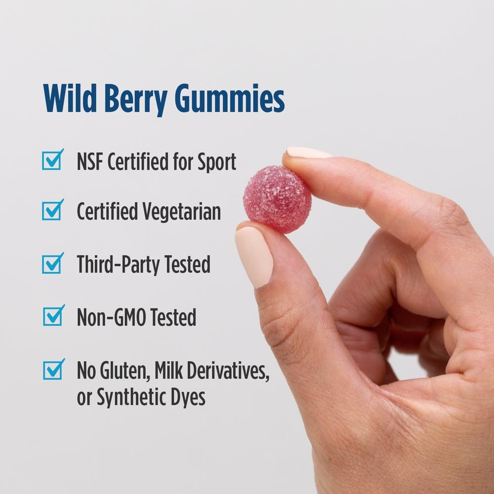 Nordic Naturals Vitamin D3 Gummies Sport, Wild Berry - 120 Gummies - 1000 IU Vitamin D3 - NSF Certified - Healthy Bones, Mood & Immune System Function - Non-GMO - 120 Servings Nordic Naturals uk supplements