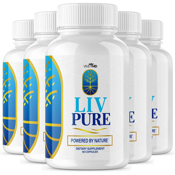 Liv Pure Capsules - Official Formula - Liv Pure Liver Detox Cleanse & Repair - Liver Supplem VIVE MD uk supplements