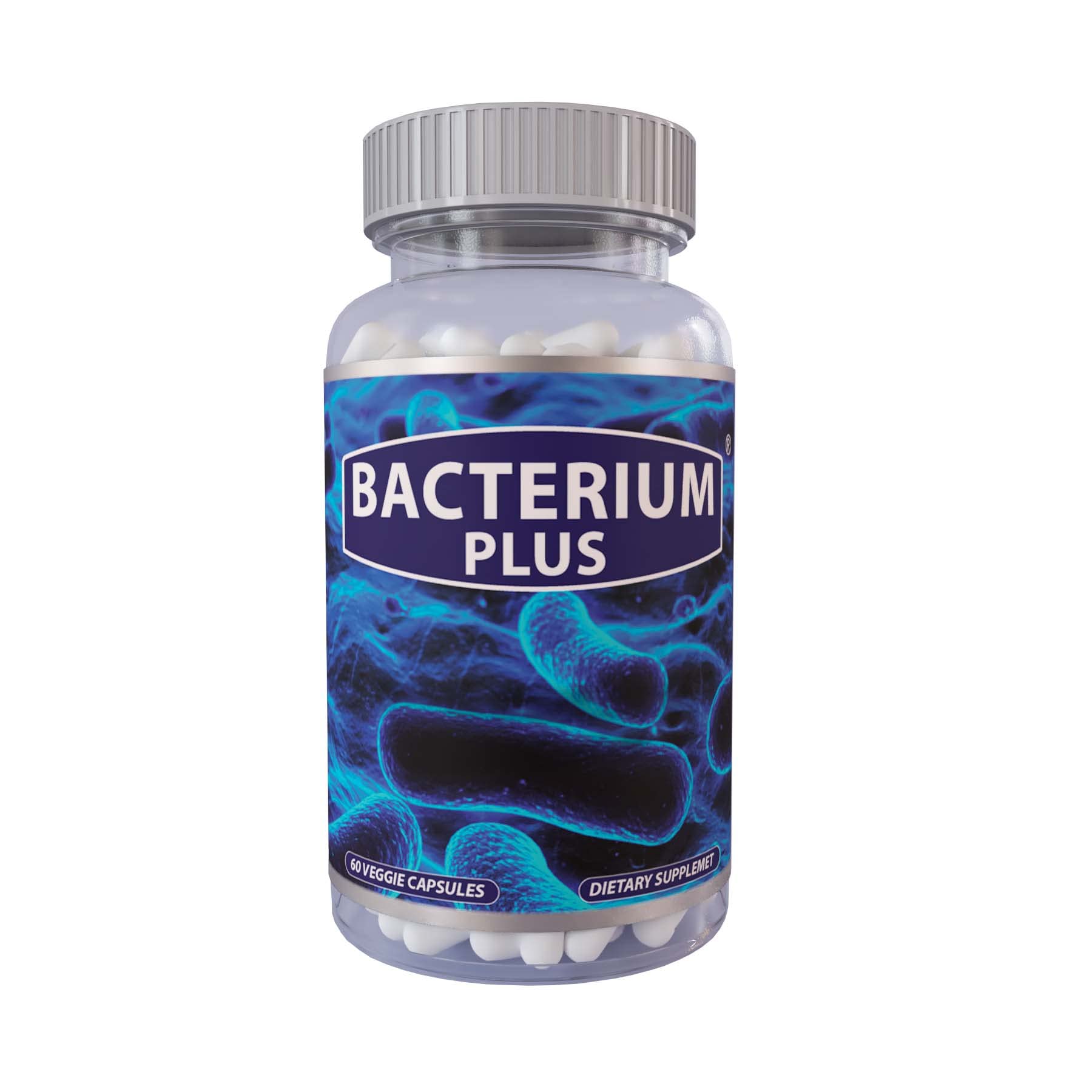 Bacterium Plus - Maximum Strength Probiotics - Probiotic Blend to Improve Instestinal Health, 100% Natural Digestive Supplement - 60 Capsules BACTERIUM PLUS uk supplements