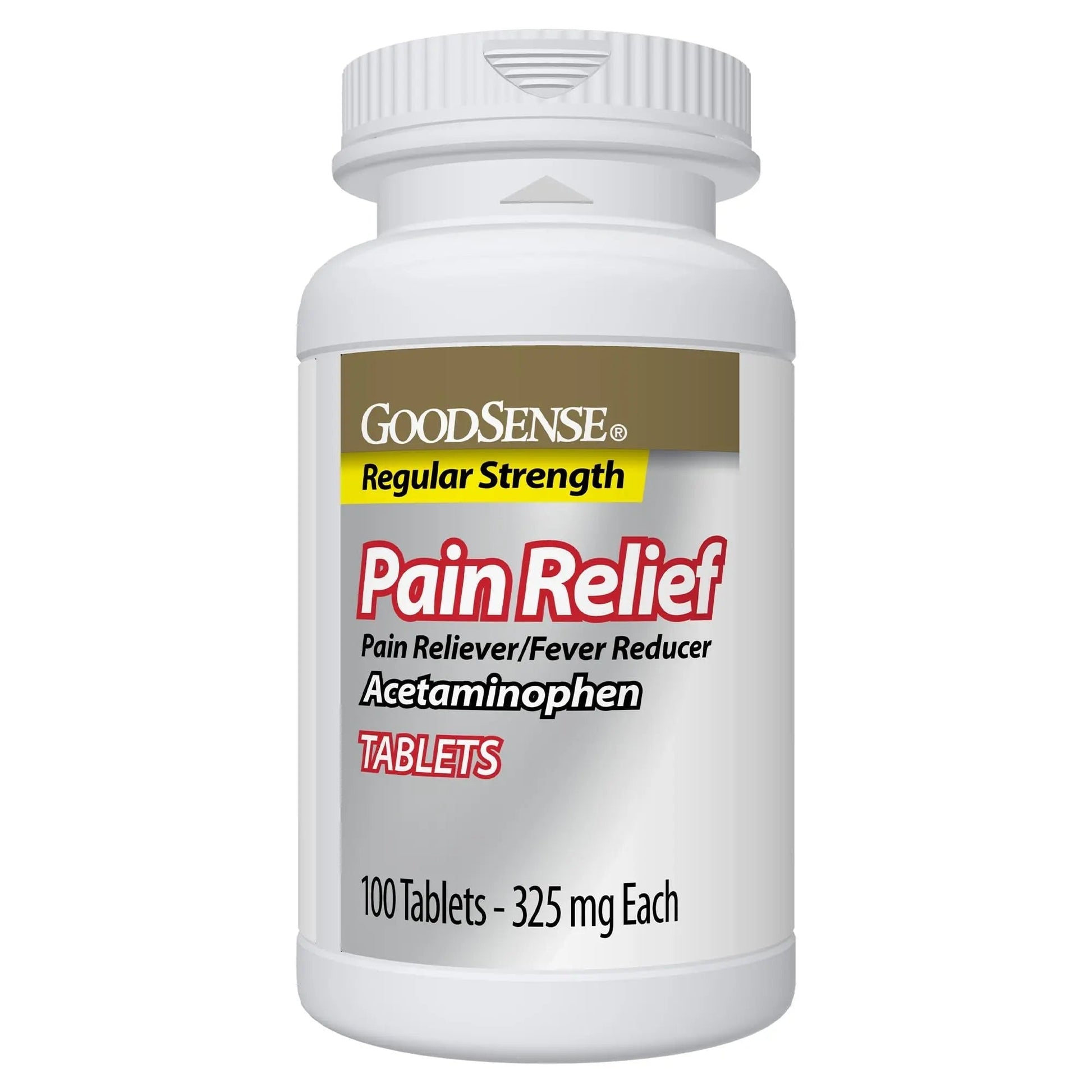 Pain Relief, Acetaminophen Tablets 325 mg, Regular Strength, Pain Reliever and Fever Reducer GoodSense uk supplements