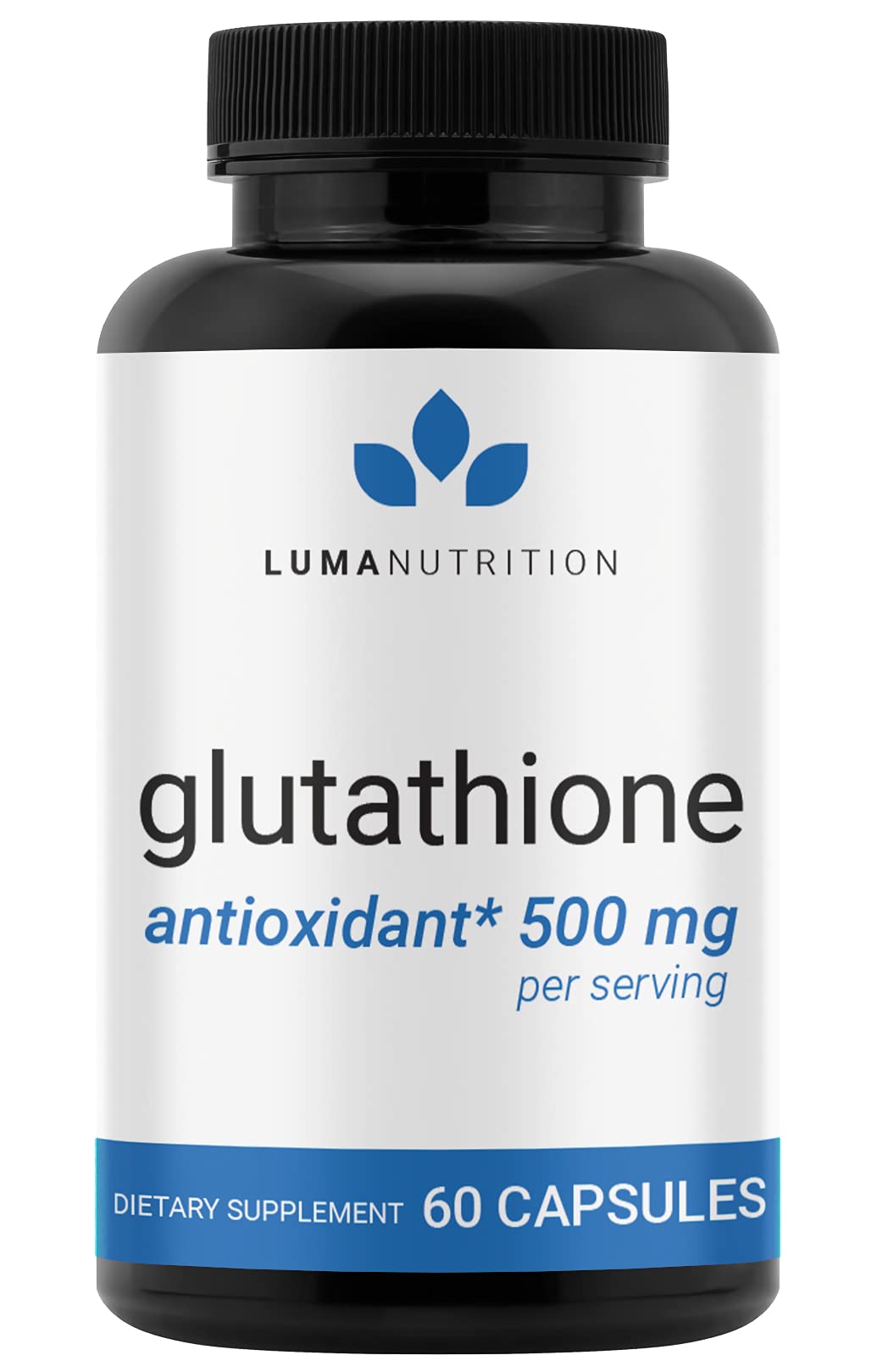 Premium Glutathione - Reduced Glutathione 500mg - Glutathione Supplement - L-Glutathione Luma Nutrition uk supplements