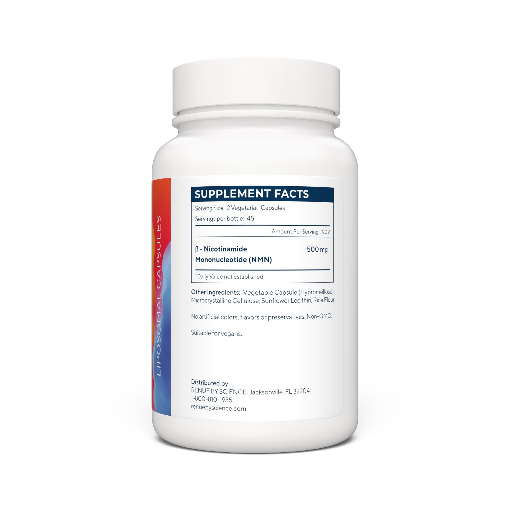 Renue By Science NMN Supplement | 90 Liposomal NMN Capsules - 250mg NMN Nicotinamide Mononucleotide per Serving | Bioavailable Formula for Increased Absorption | Manufactured in The USA Renue By Science uk supplements
