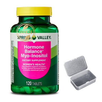 Spring Valley Hormone Balance Myo-Inositol 2000mg Dietary Supplement Tablets, 120 Count + Dipaze Gift (Container) Aus Healthcare uk supplements