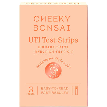 Cheeky Bonsai, Urinary Tract Infection (UTI) Test Strips, Accurate Results in 2 Minutes, Clinically Tested, Same Test Doctors Use, Easy to Read Results, 3 Count Cheeky Bonsai uk supplements