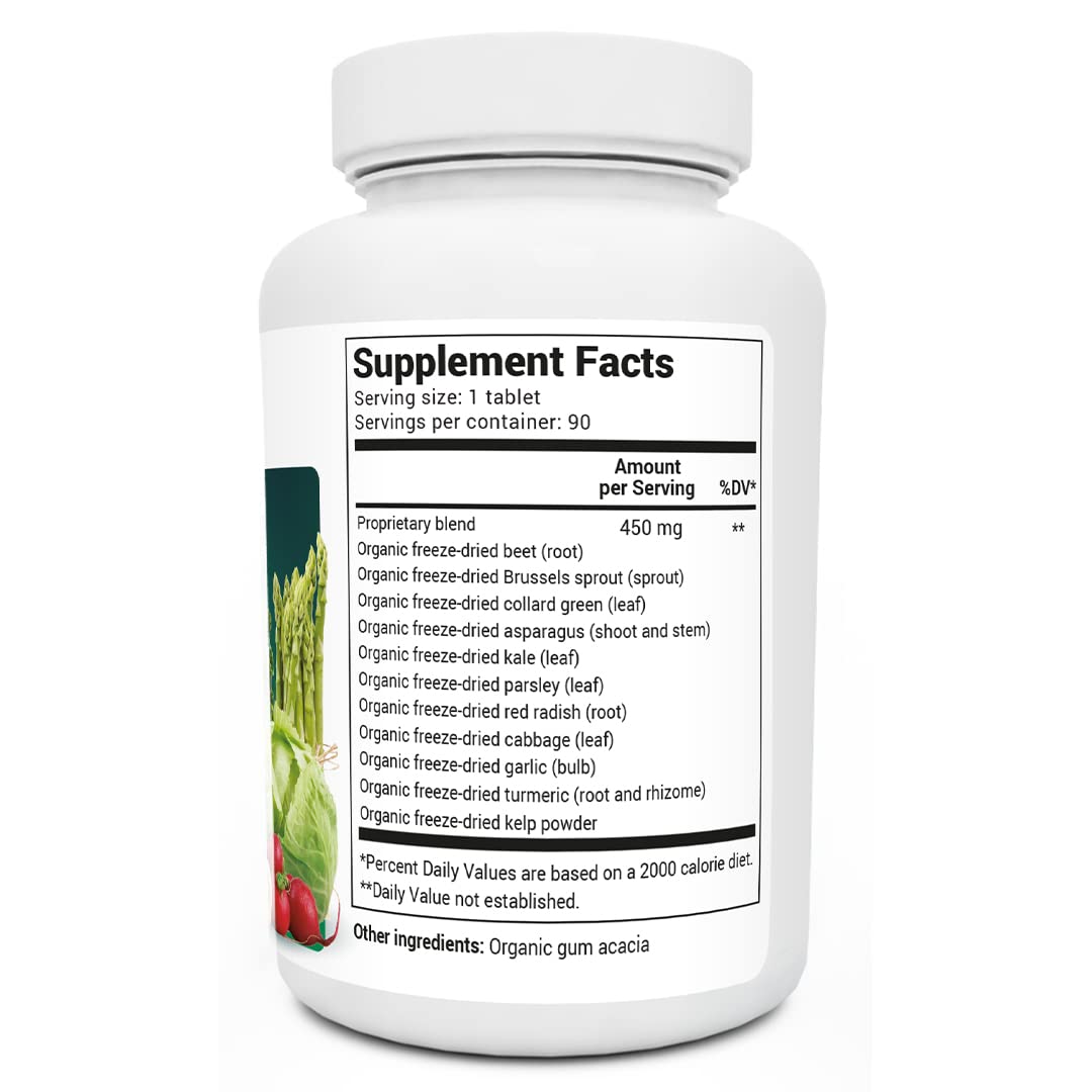 Dr. Berg's Greens Superfood Cruciferous Vegetable Tablets - Vegetable Supplements Dr. Berg Nutritionals uk supplements