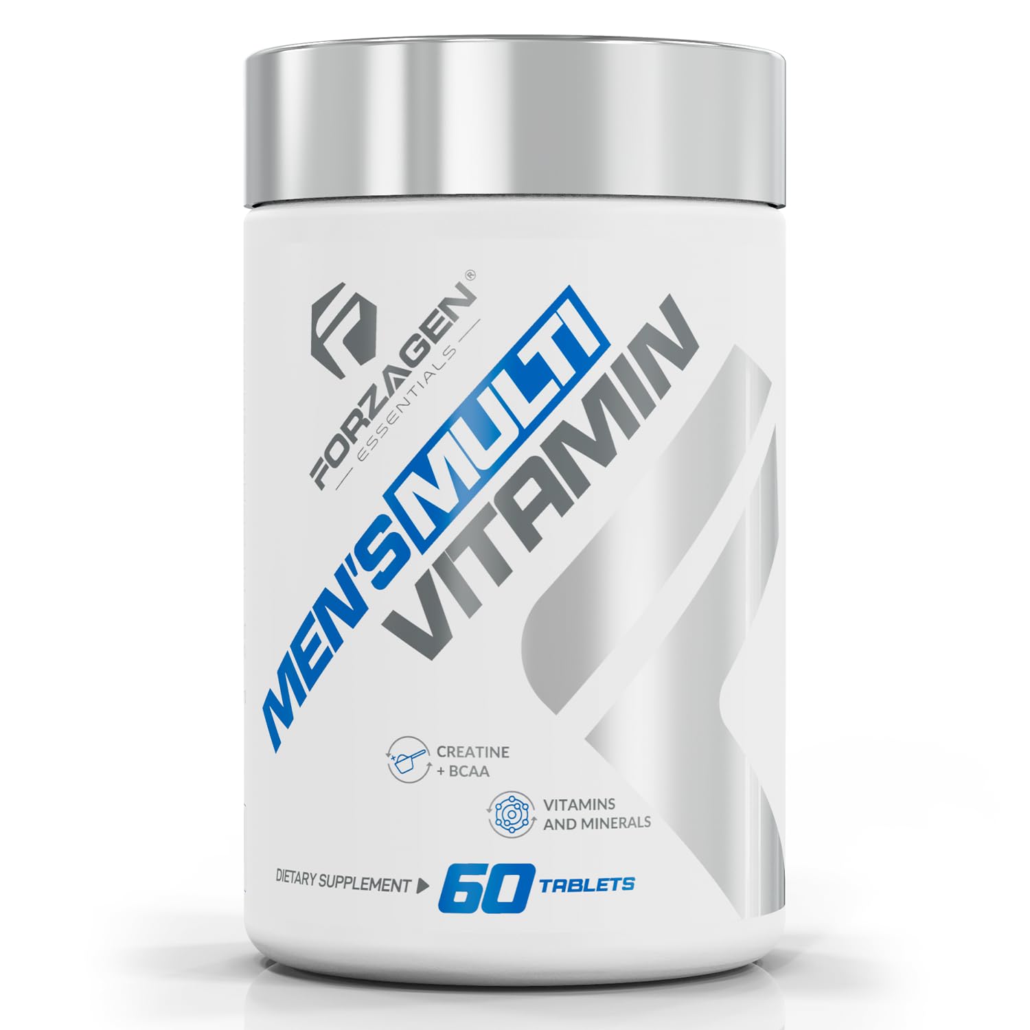 Forzagen Essentials Men's Multivitamin with Creatine and BCAA, Complete Vitamin and Mineral Complex, 60 Tablets Forzagen uk supplements