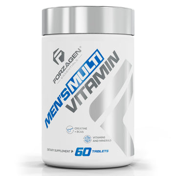 Forzagen Essentials Men's Multivitamin with Creatine and BCAA, Complete Vitamin and Mineral Complex, 60 Tablets Forzagen uk supplements
