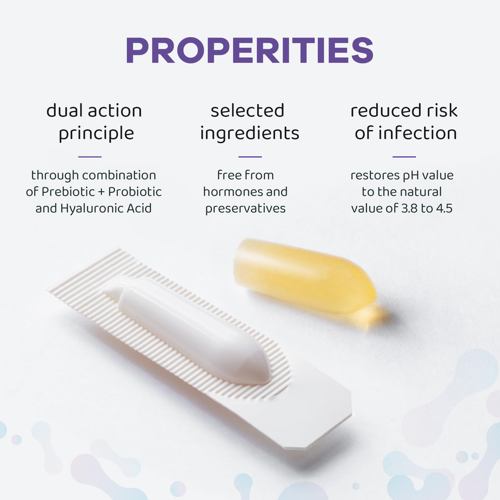 Vaginal Probiotic Suppositories, Prebiotic Infused with Hyaluronic Acid, Tea Tree, and Vitamin C&E Vagiria uk supplements