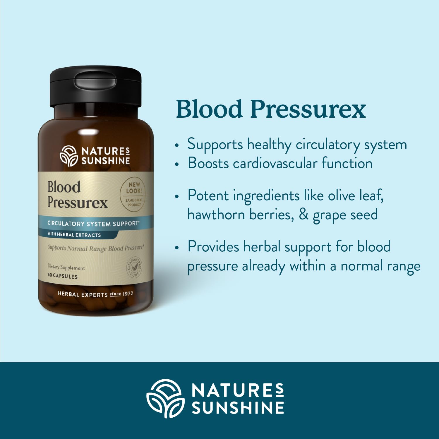 Nature's Sunshine Blood Pressurex 60 Capsules Nature's Sunshine uk supplements