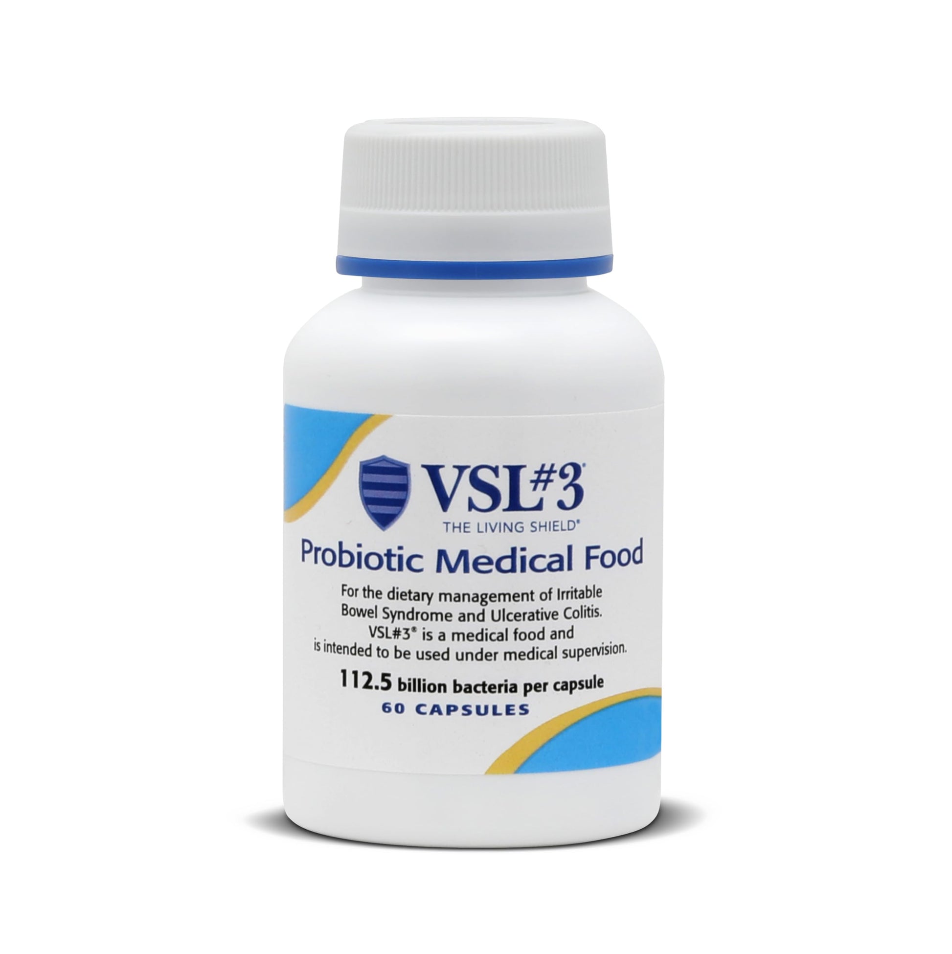 VSL#3® Probiotics for Digestive Health, IBS & UC Symptoms - 112.5B CFUs, High-Potency, Multi-Strain, Live, Refrigerated Probiotic, Medical Food for Gut Health Support in Men & Women, 60 Capsules VSL #3 uk supplements