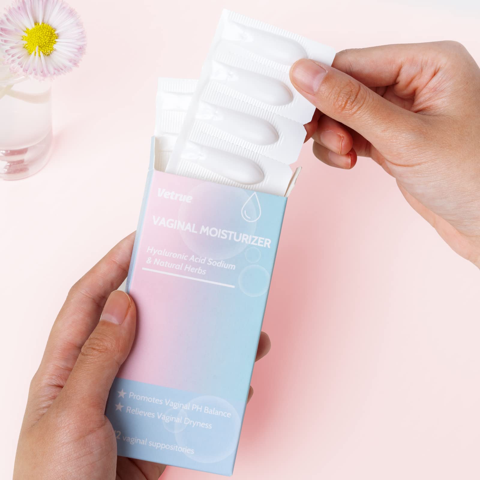 vetrue Intimate Moisturizer, Vaginal Suppository for Dryness & Discomfort, Feminine Long Lasting vetrue uk supplements