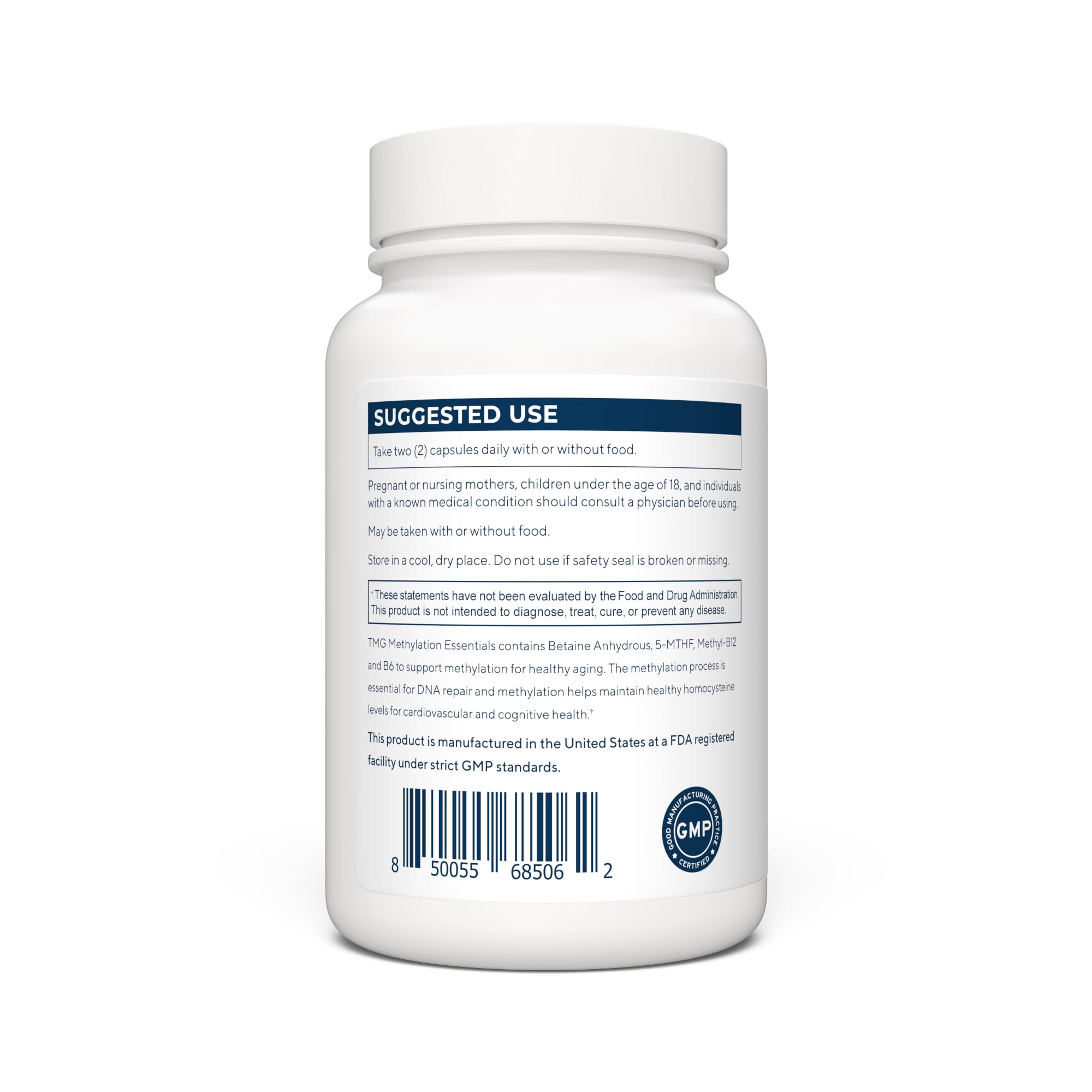 Renue By Science TMG | High Strength TMG Supplements | 120 Trimethylglycine Capsules - 900mg TMG per Serving with Vitamin B12 Vitamin B6 Folate & Zinc | Made in The USA & Third-Party Tested Renue By Science uk supplements