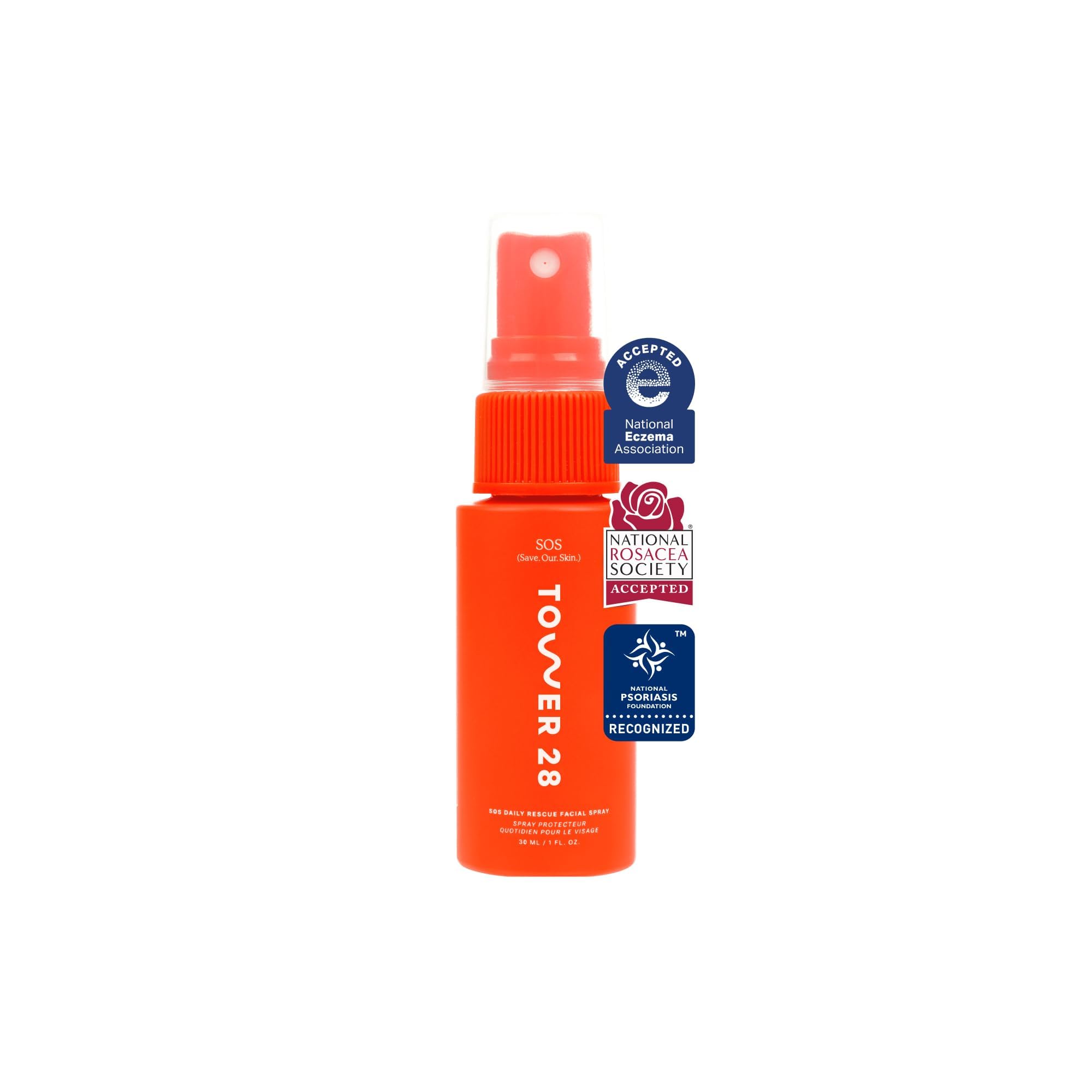 Tower 28 SOS Daily Rescue Facial Spray - Hypochlorous Acid Spray to Help Reduce Redness, Calm Irritation + Alleviate Flare-Ups - Purifying Travel Size Face Toner - Everyday Skin Care Essential (1 oz) Tower 28 uk supplements