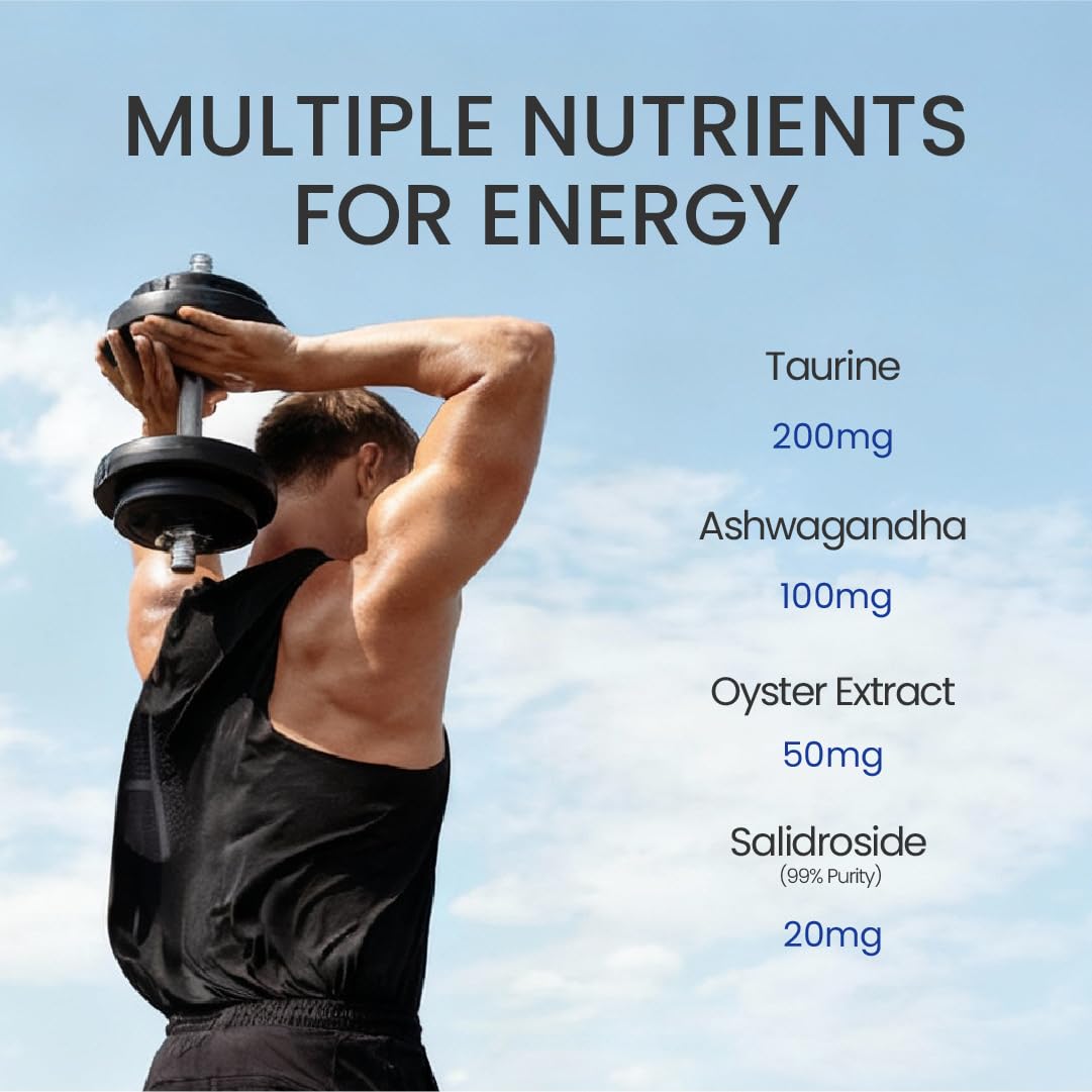 NEUMINA Men's Energy & Immune Complex, Energy Production, Fatigue Relief, Stress Support, Immune Health, Non-GMO, Made in USA, 90 Servings NEUMINA uk supplements