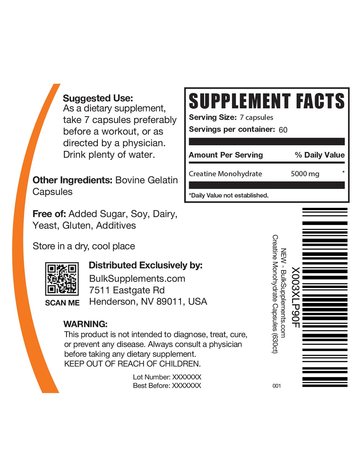 BULKSUPPLEMENTS.COM Creatine Monohydrate Capsules - Micronized Creatine Monohyd BULKSUPPLEMENTS.COM uk supplements