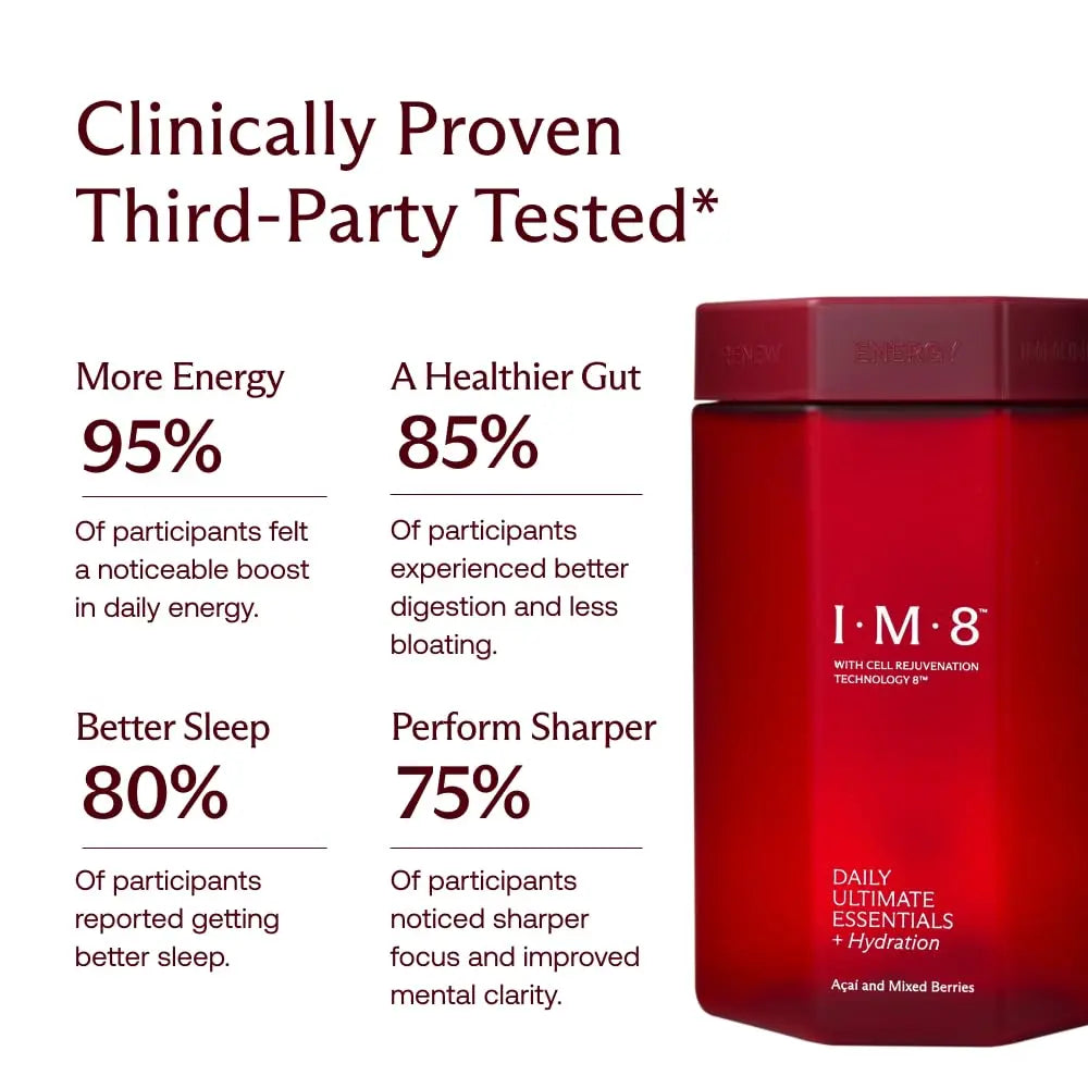 IM8 Daily Ultimate Essentials All-in-One Multivitamin Supplement (30 Servings, Starter Kit - Scoop + Tumbler Included) IM8 uk supplements