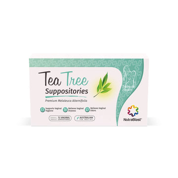 NutraBlast Tea Tree Oil Suppositories (12 Count) | All Natural Intimate Deodorant for Women NutraBlast uk supplements