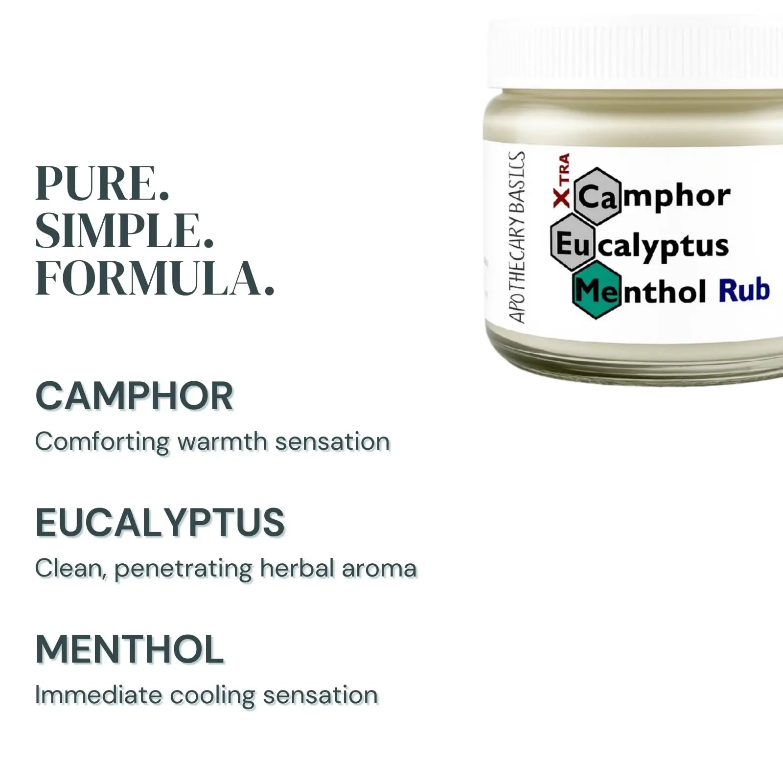 Camphor+Eucalyptus+Menthol Xtra Rub – Handmade with Menthol, Camphor & Eucalyptus – Soothing & Refreshing – 2.5 fl oz IEG Store uk supplements