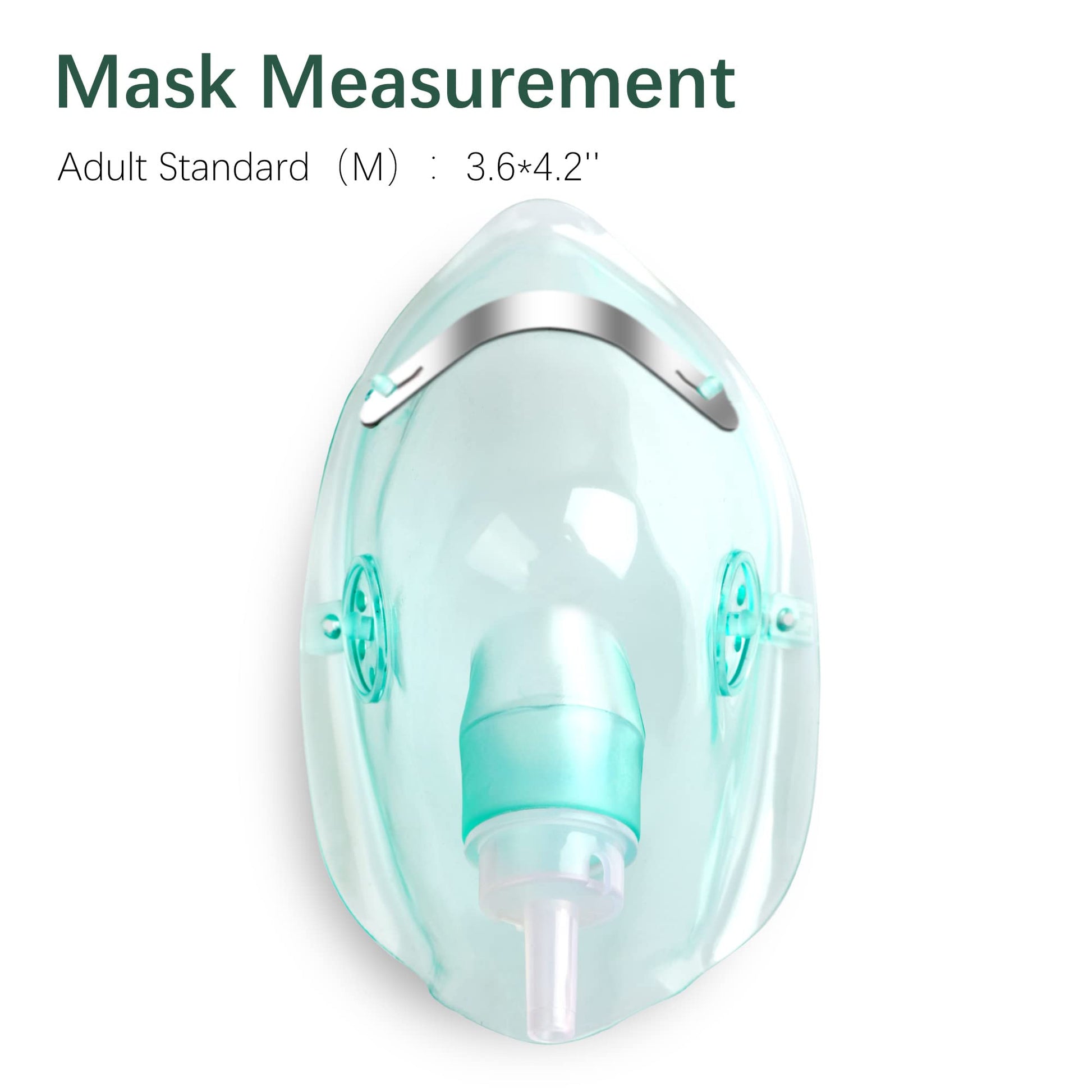 ANSNF 2 Pack Oxygen Mask for Face Adult with 6.6' Tube & Adjustable Elastic Strap - Size M+L ANSNF uk supplements