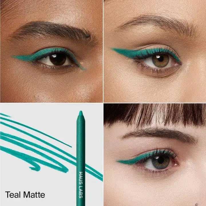 HAUS LABS BY LADY GAGA Optic Intensity Eco Eyeliner - Teal Matte + Complimentary Sheet Face Masque HAUS LABS BY LADY GAGA uk supplements