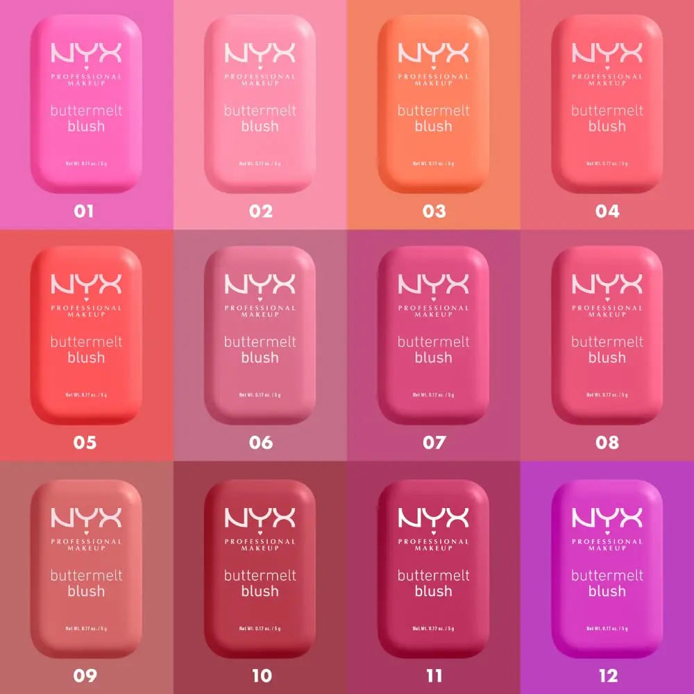 NYX PROFESSIONAL MAKEUP Buttermelt Powder Blush, Fade and Transfer-Resistant Blush, Up to 12HR Make Up Wear, Vegan Formula - For The Butta NYX PROFESSIONAL MAKEUP uk supplements