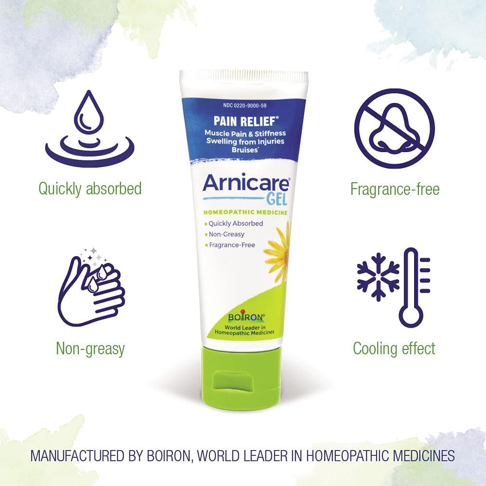 Boiron Arnicare 4.2oz Gel (Pack of 2) - Soothing Relief - Muscle & Joint Pain, Bruises, Swelling - Fragrance-Free Boiron uk supplements