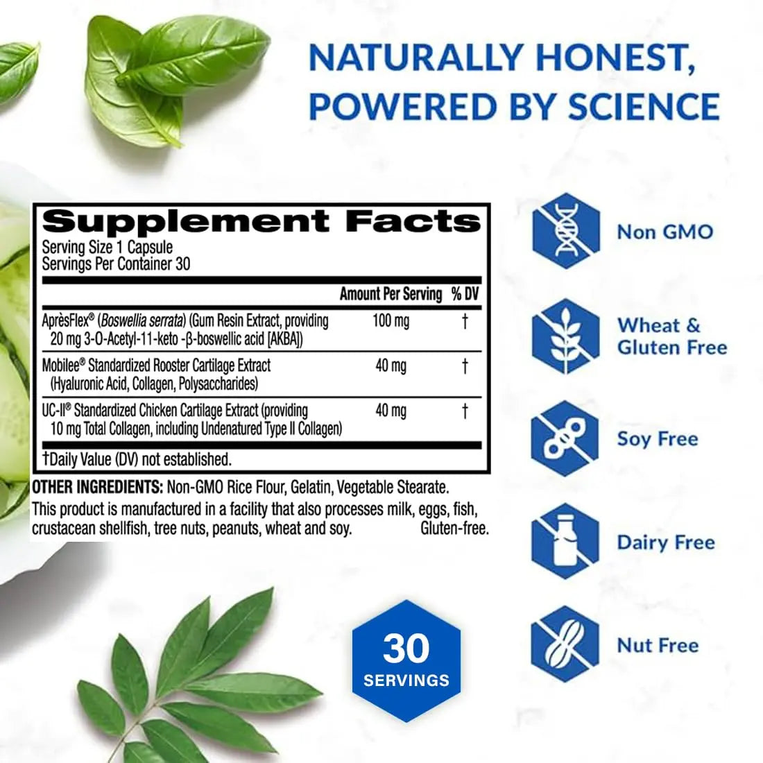 BioTrust Joint 33X Advanced 3-in-1 Joint Support Supplement - Healthy Flexibility, Mobility Relief & Comfort - Boswellia Serrata, Type II Collagen, Hyaluronic Acid - 30 Capsules BioTrust uk supplements