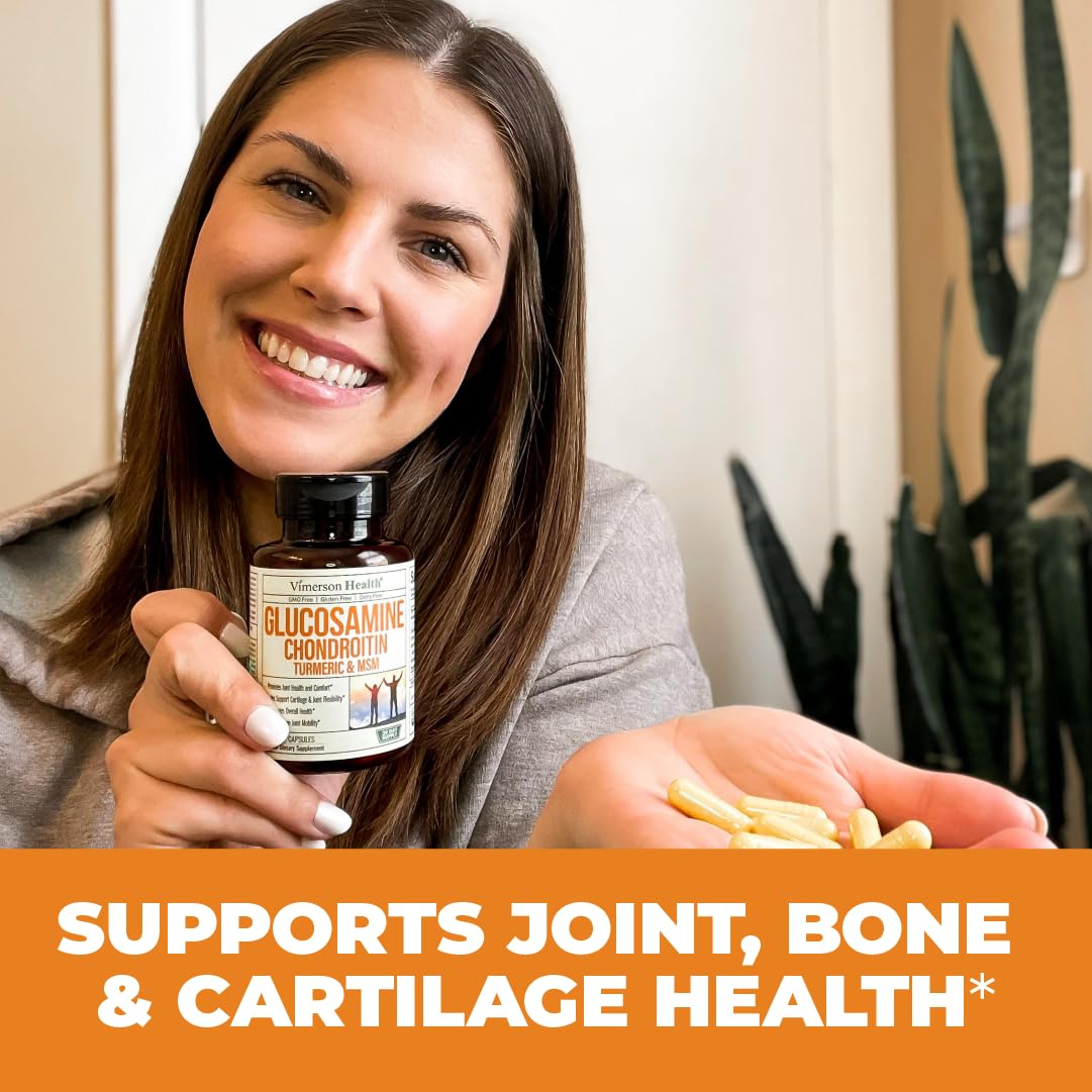 Glucosamine Chondroitin MSM Turmeric Boswellia - Joint Support Supplement. Antioxidant Vimerson Health uk supplements