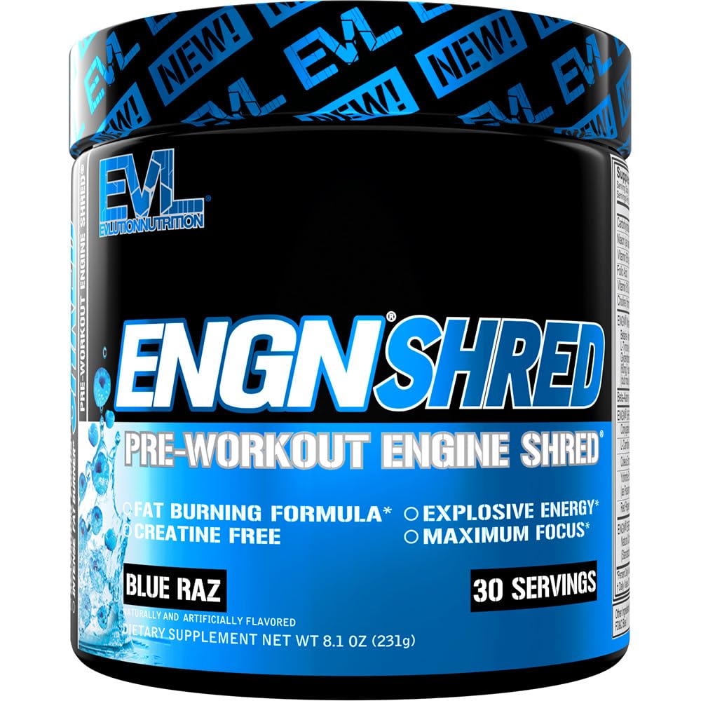 EVL Ultimate Pre Workout Powder - Thermogenic Fat Burn Support Preworkout Powder Evlution uk supplements
