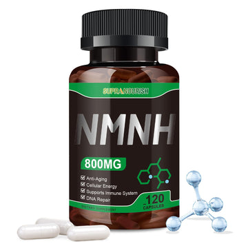 SUPRANOURISH Pure NMNH Supplement 120 Capsules - 800mg High-Purity NMNH Supplements, NAD Supplement for Boost NAD+ for Anti-Aging & Cellular Energy SUPRANOURISH uk supplements