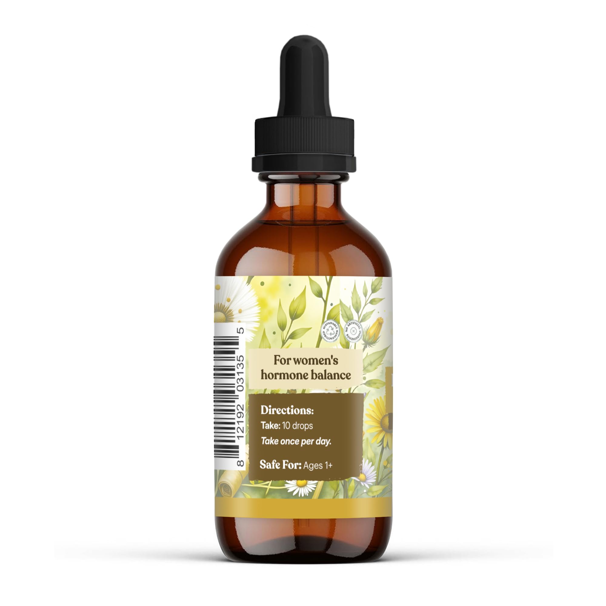 Earthley Wellness Postpartum Balance, Supports and Balances Female Hormones, Supports Postpartum Recovery, Smooths Out Mood Swings, Essential Herbs Like Dandelion Root, Catnip, & Alfalfa (2oz) Earthley Wellness uk supplements