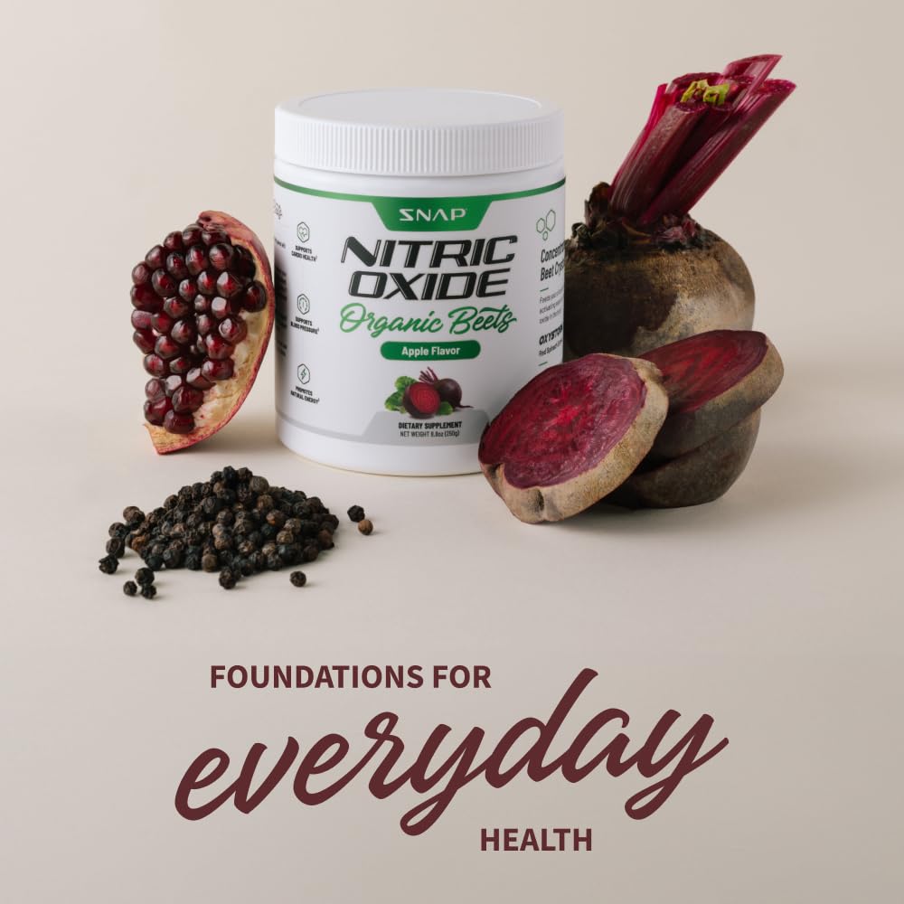 Snap Supplements USDA Organic Beet Root Powder, 3-in-1 Nitric Oxide Supplement Snap Supplements uk supplements