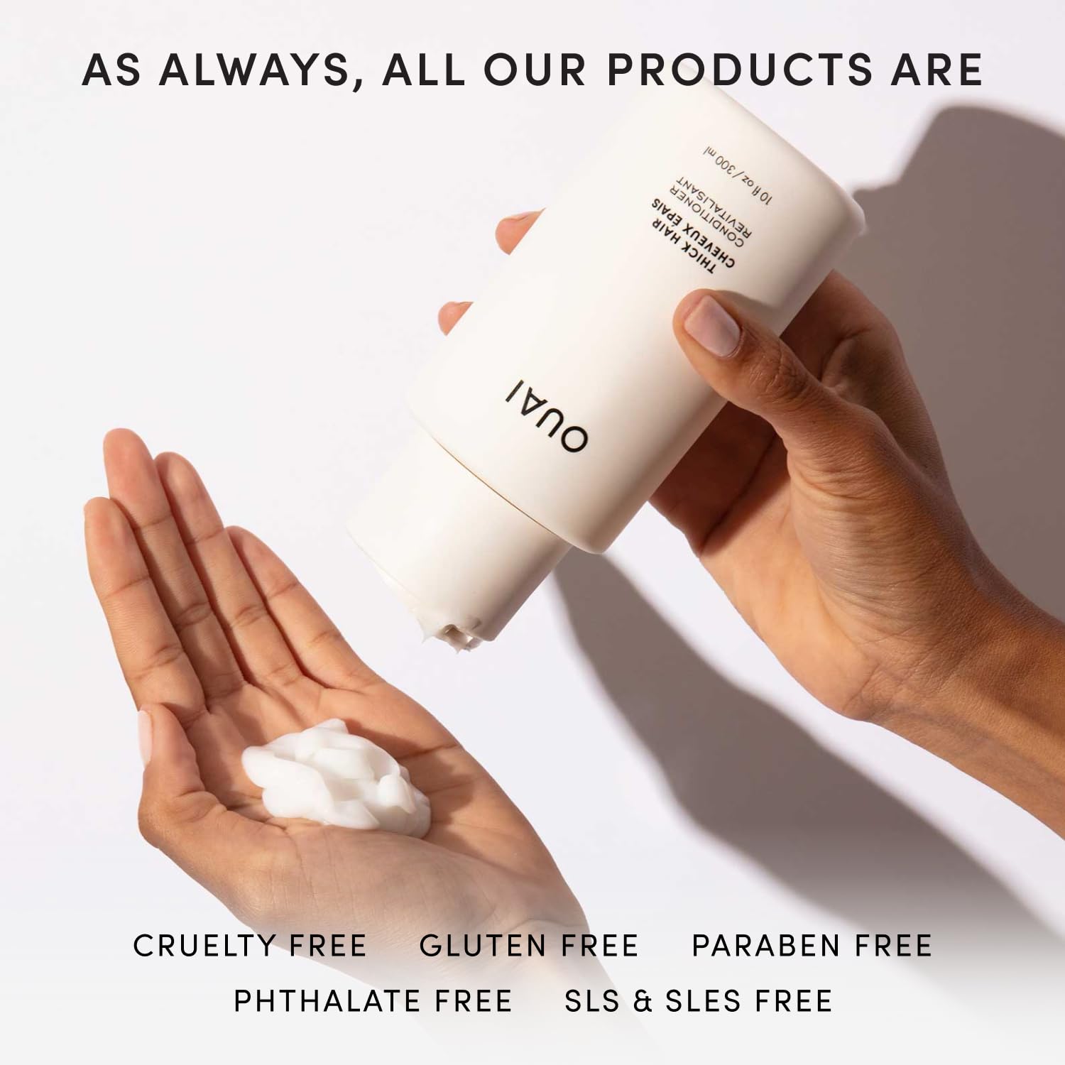 OUAI Thick Hair Conditioner Travel Size - Moisturizing Conditioner for Dry, Frizzy Hair - Keratin, Marshmallow Root, Shea Butter and Avocado Oil - Paraben, Phthalate and Sulfate Free (3 Oz) OUAI uk supplements