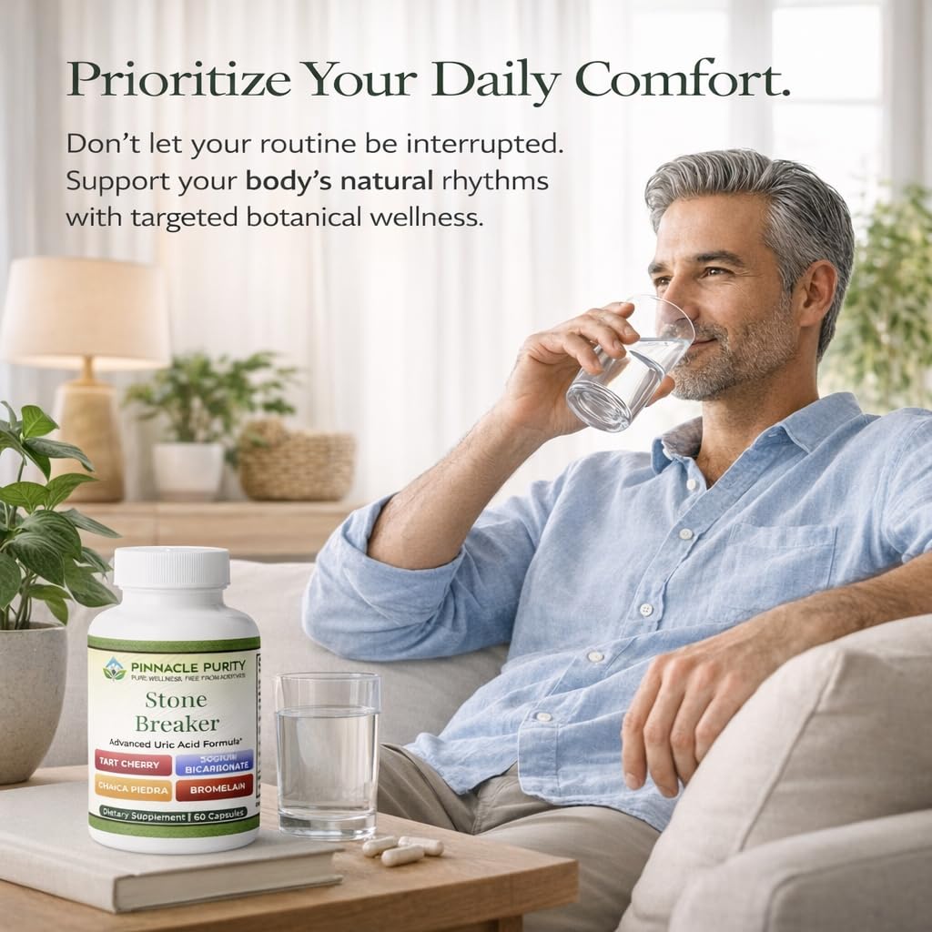 Pinnacle Purity Stone Breaker 60 Capsules, With Chanca Piedra, Tart Cherry & Bromelain – Supports Kidney & Liver Balance, Promotes Gentle Stone Management, Enhances Natural Cleansing Pathways, Non-GMO Pinnacle Purity uk supplements