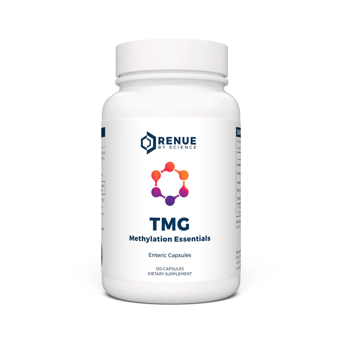 Renue By Science TMG | High Strength TMG Supplements | 120 Trimethylglycine Capsules - 900mg TMG per Serving with Vitamin B12 Vitamin B6 Folate & Zinc | Made in The USA & Third-Party Tested Renue By Science uk supplements