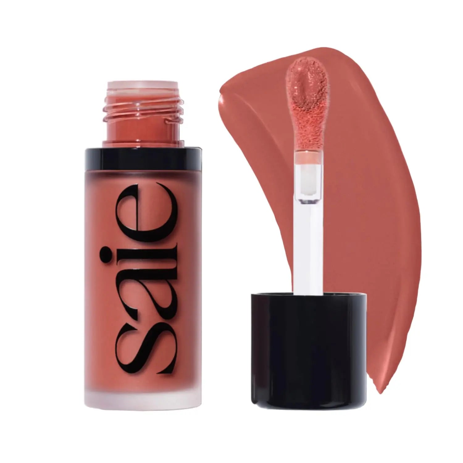 Saie Mini Glowy Super Gel Lightweight llluminator & Makeup Primer - Sunglow (0.5 oz) + Dew Blush - Lightweight Liquid Blush with a Blendable + Buildable Cream Finish - Cutie (.40 oz) Saie uk supplements
