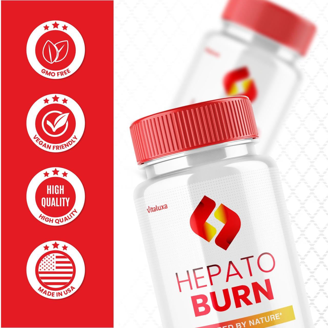 (3 Pack) Hepato Burn Capsules - HepatoBurn Supplement Pills Advanced Formula Wait Premium Blend All Natural Loss Support for Men Women, Hepataburn Reviews Maximum Strength Burner Health (180 Capsules) Vitaluxa uk supplements