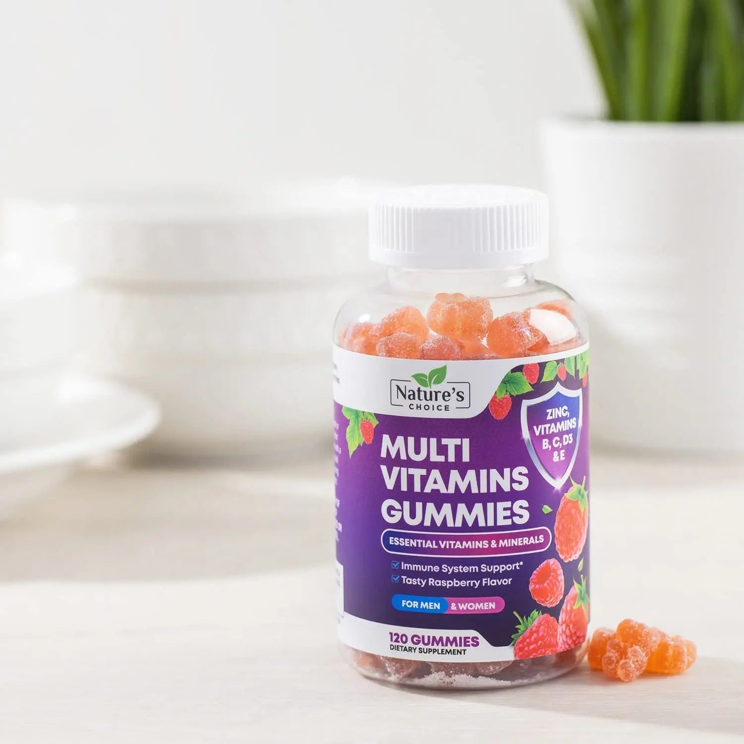 Multivitamin Gummies for Adults - Complete Adult Multivitamins Gummy with Essential Vitamins A, C, D, E, & High Potency B12 for Women & Men Nature's Choice uk supplements