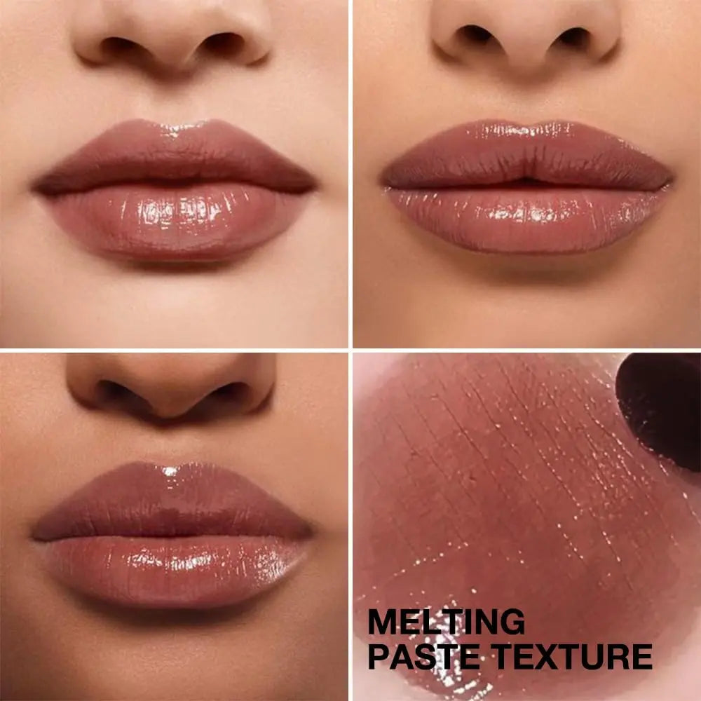 Honey Butter Lipstick Tinted Lip Balm, Shine Moisturizing Plumper Lipstick for Women, Natural Nourishing Hydrating Lip Gloss Stain for Dry Lips, Lightweight Lip Liner Care Makeup, Vegan - Black & Pink HHLTOH uk supplements