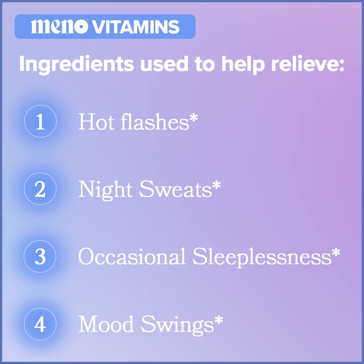 MENO Gummies for Menopause, 30 Servings (Pack of 1) - Hormone-Free Menopause O Positiv uk supplements