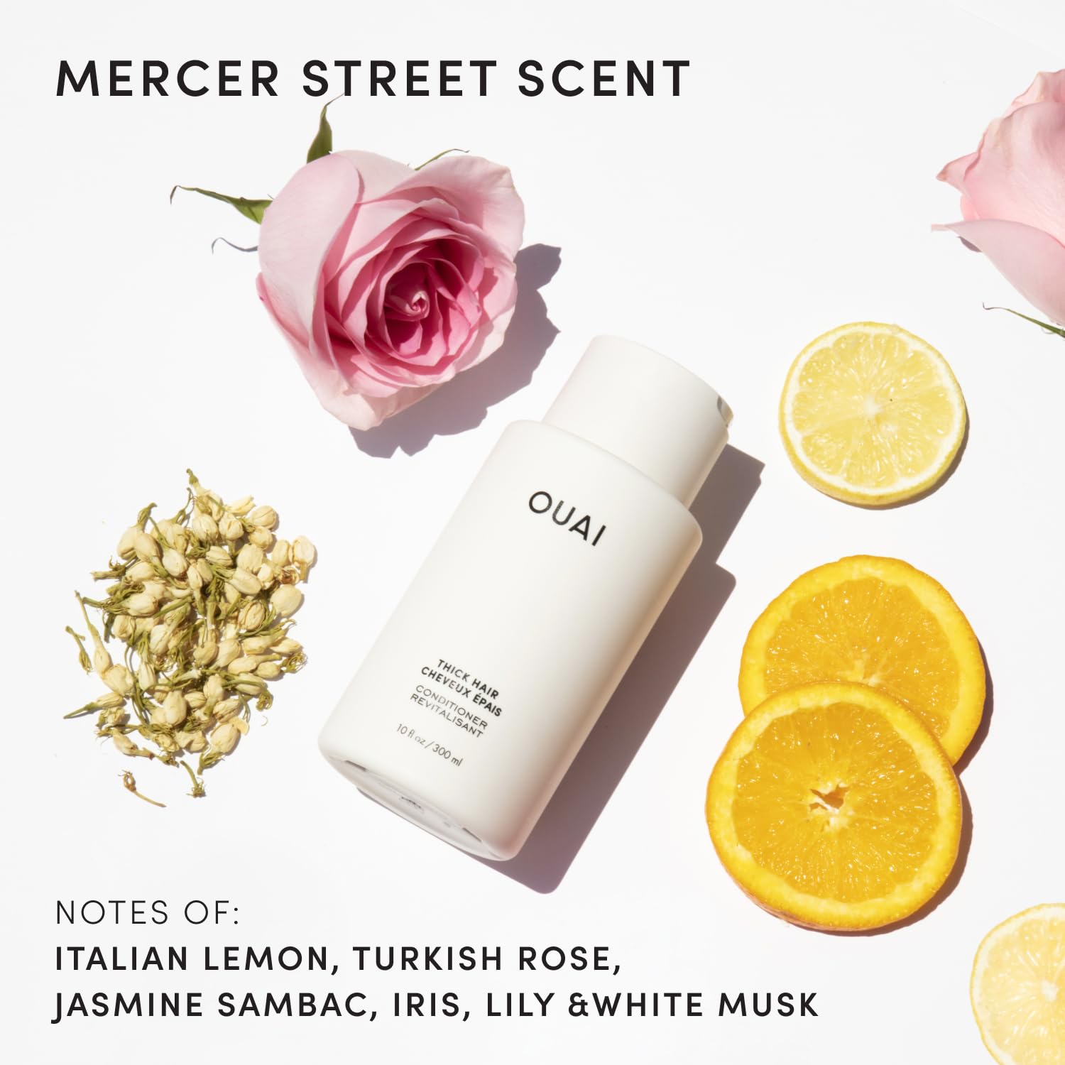 OUAI Thick Hair Conditioner Travel Size - Moisturizing Conditioner for Dry, Frizzy Hair - Keratin, Marshmallow Root, Shea Butter and Avocado Oil - Paraben, Phthalate and Sulfate Free (3 Oz) OUAI uk supplements