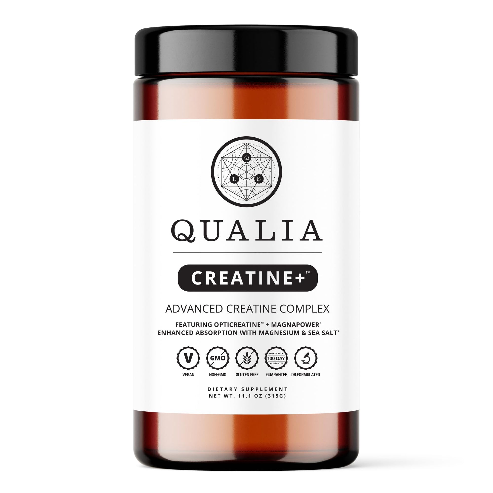 Qualia Creatine | Advanced Creatine Complex | 2 Sources + Magnesium | Optimized Absorption | Muscle Performance, Brain Function, & Healthy Aging QUALIA LIFE SCIENCES uk supplements