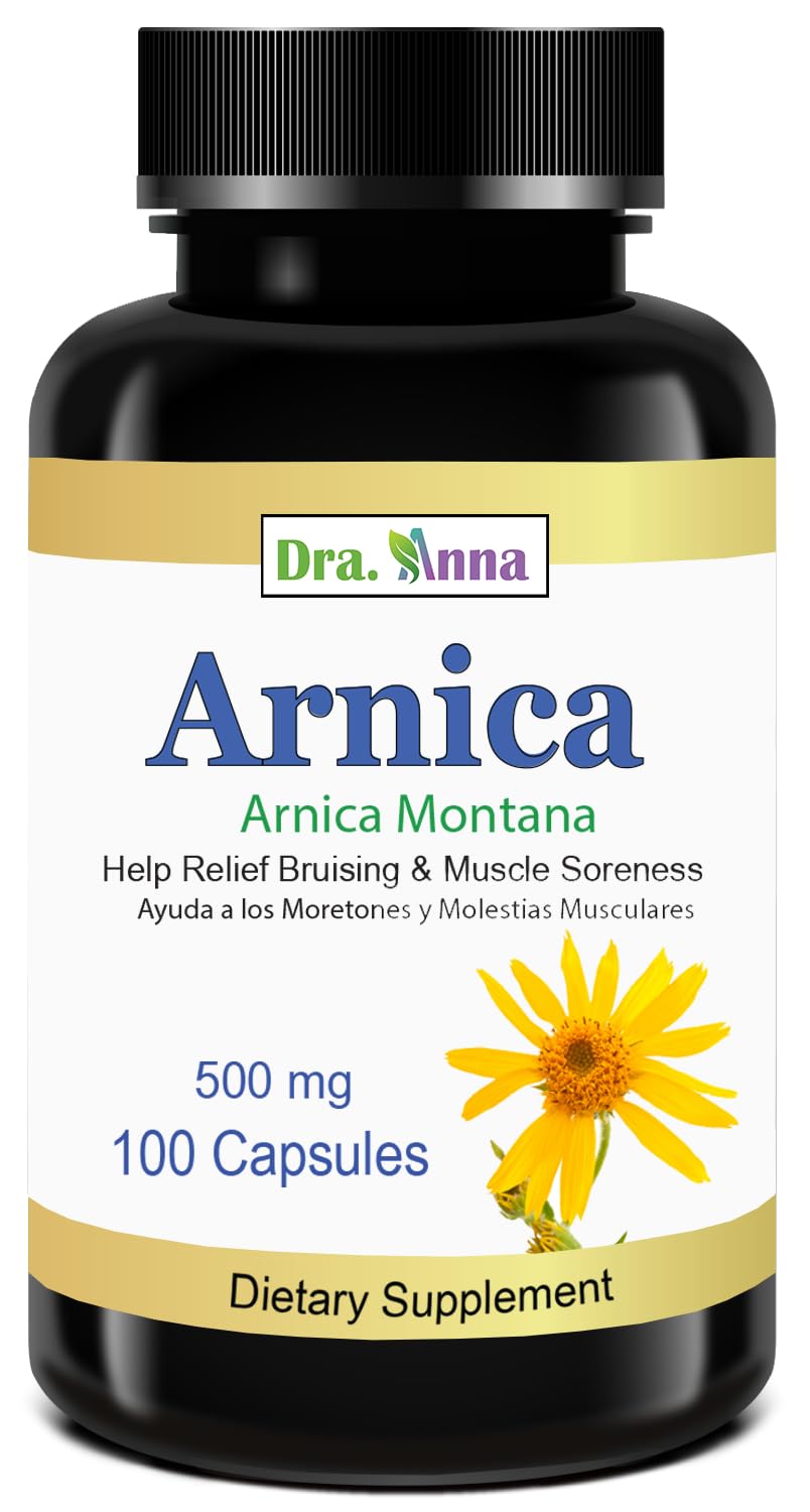 Arnica Montana Capsules 500mg 100 Capsules DRA. ANNA uk supplements