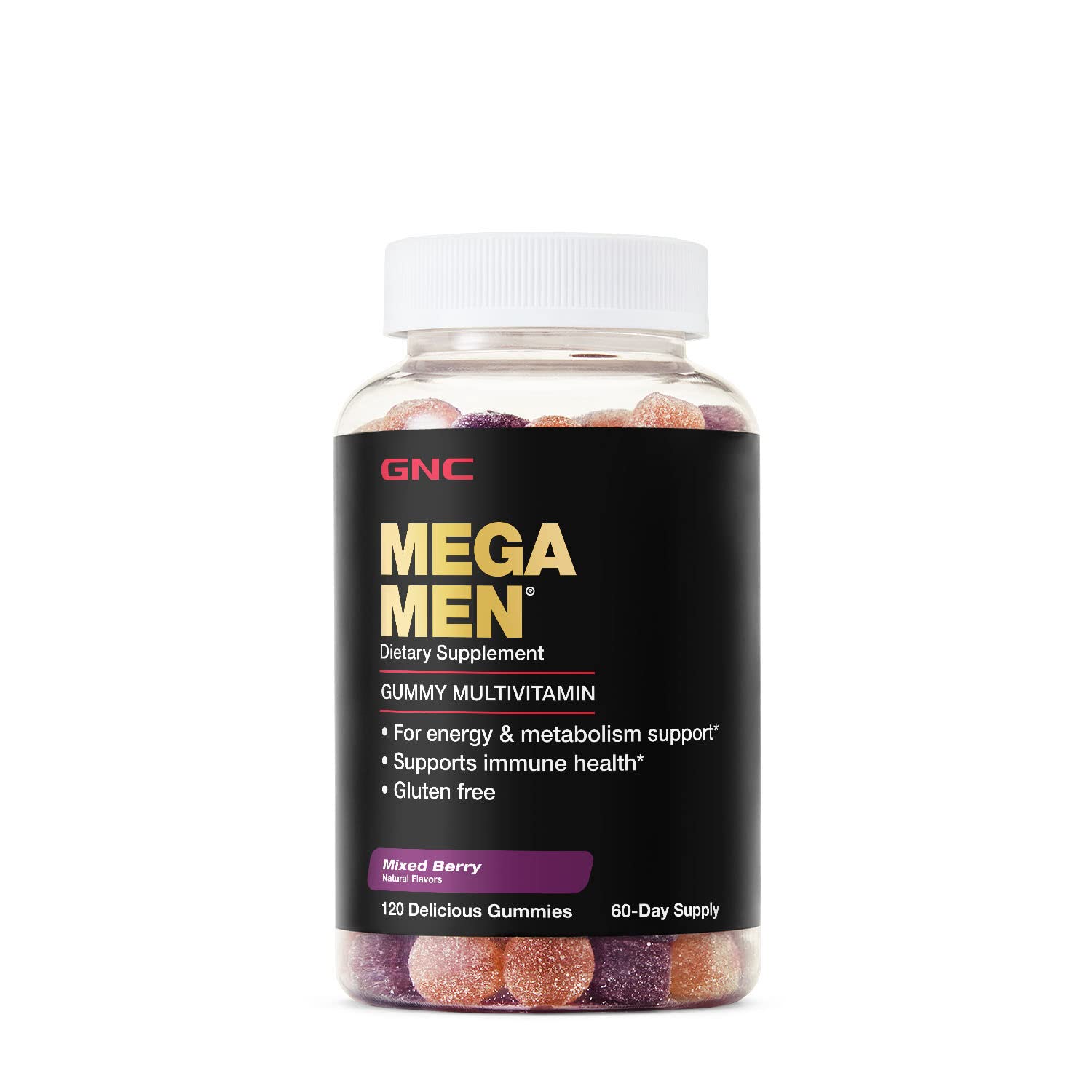 GNC Mega Men Gummy Multivitamin | Supports Energy, Metabolism, and Immune System GNC uk supplements