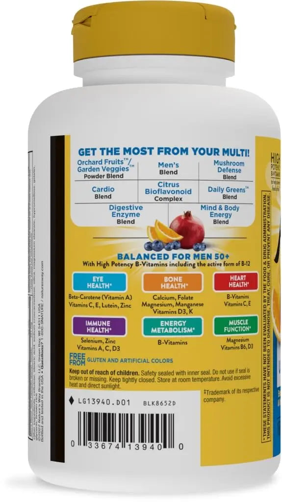 Alive! Once Daily Men's 50+ Ultra - 60 Tablets by Nature's Way Nature's Way uk supplements