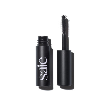 Saie Mini Mascara 101 - Lash Lengthening Mascara for Thick, Bold, Lifted Lashes - Buildable Eye Makeup Formulated to Strengthen and Condition with Rich Nutrients - Black (0.17 oz) Saie uk supplements