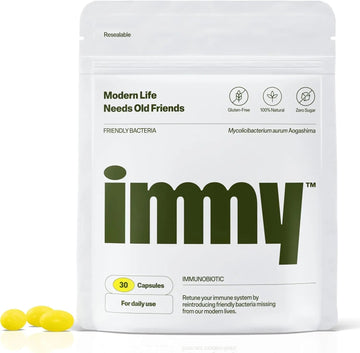 IMMY Immune Supplement for Mood Support and Gut Health, 30 ct. - Supports Joint Relief, Focus & Mood Support, Natural Calming Aid IMMY uk supplements