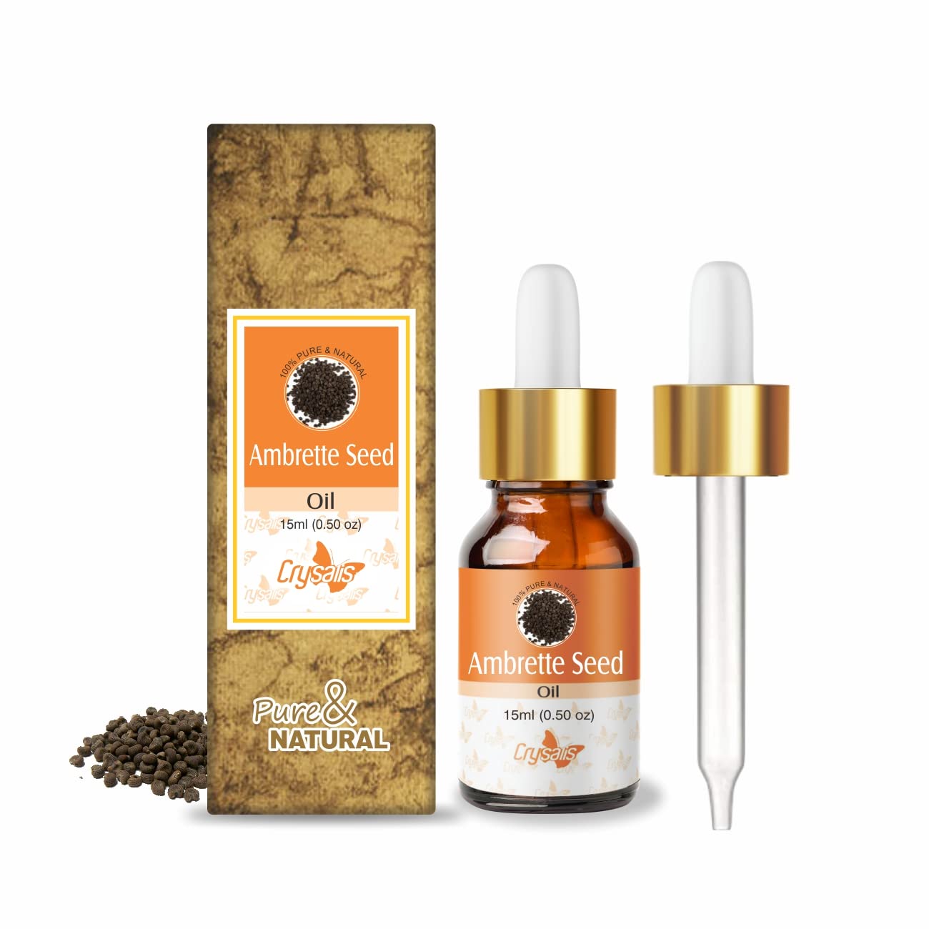 Crysalis Ambrette Seed (Abelmoschus moschatus) Oil - 0.51 Fl Oz (15ml) Crysalis uk supplements