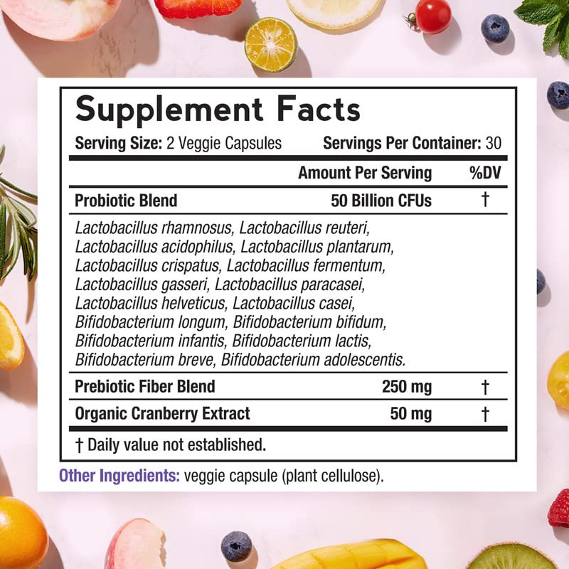 Doctor's Recipes Women’s Probiotic, 60 Caps 50 Billion CFU 16 Strains, with Organic Doctor's Recipes uk supplements
